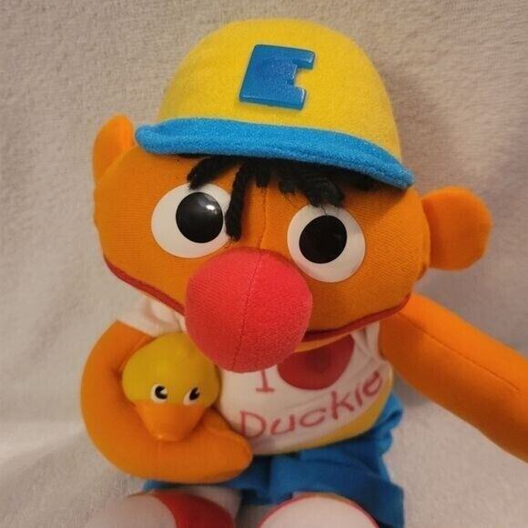 Sesame Street Ernie I Love Duckie Lights Music Stuffed Plush 1997 Tyco Vintage - Picture 9 of 12